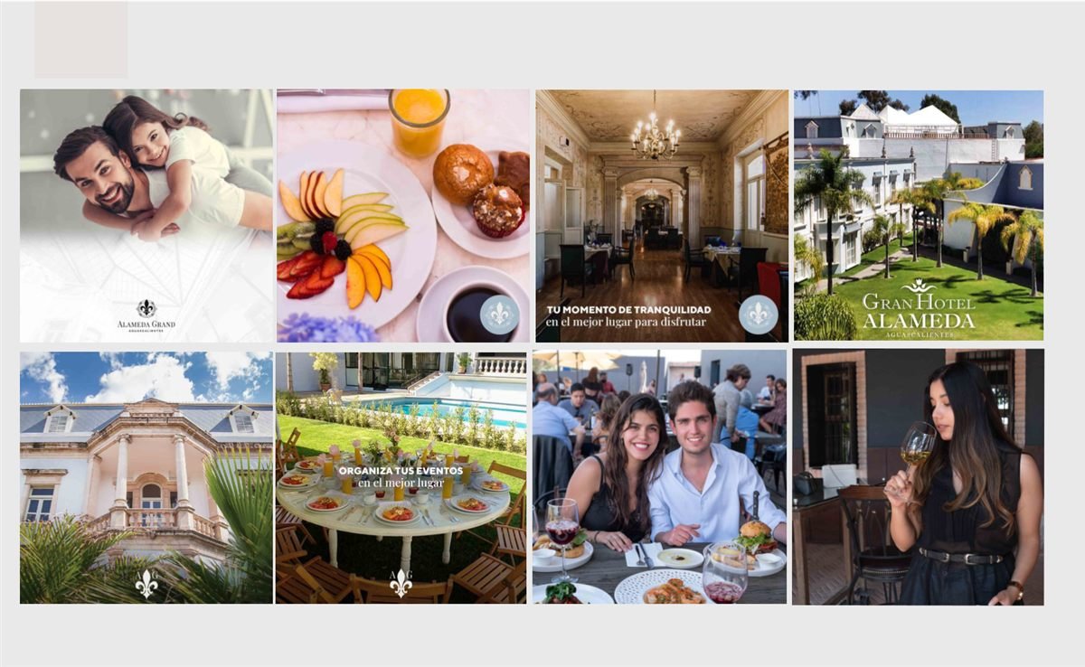 Trabajo de redes sociales para un hotel boutique