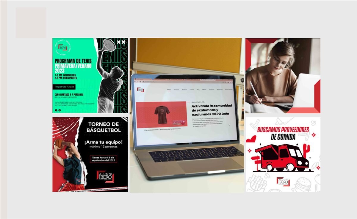 Trabajo de redes sociales para Alumni Ibero León
