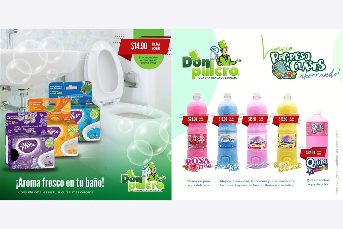 Campañas de redes sociales para Don Pulcro, tienda de limpieza