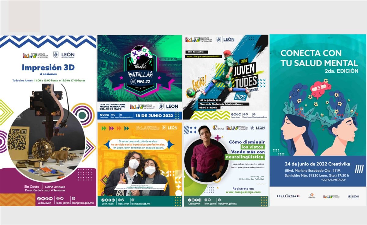 Campañas en redes sociales para el Instituto Municipal de la Juventud de León