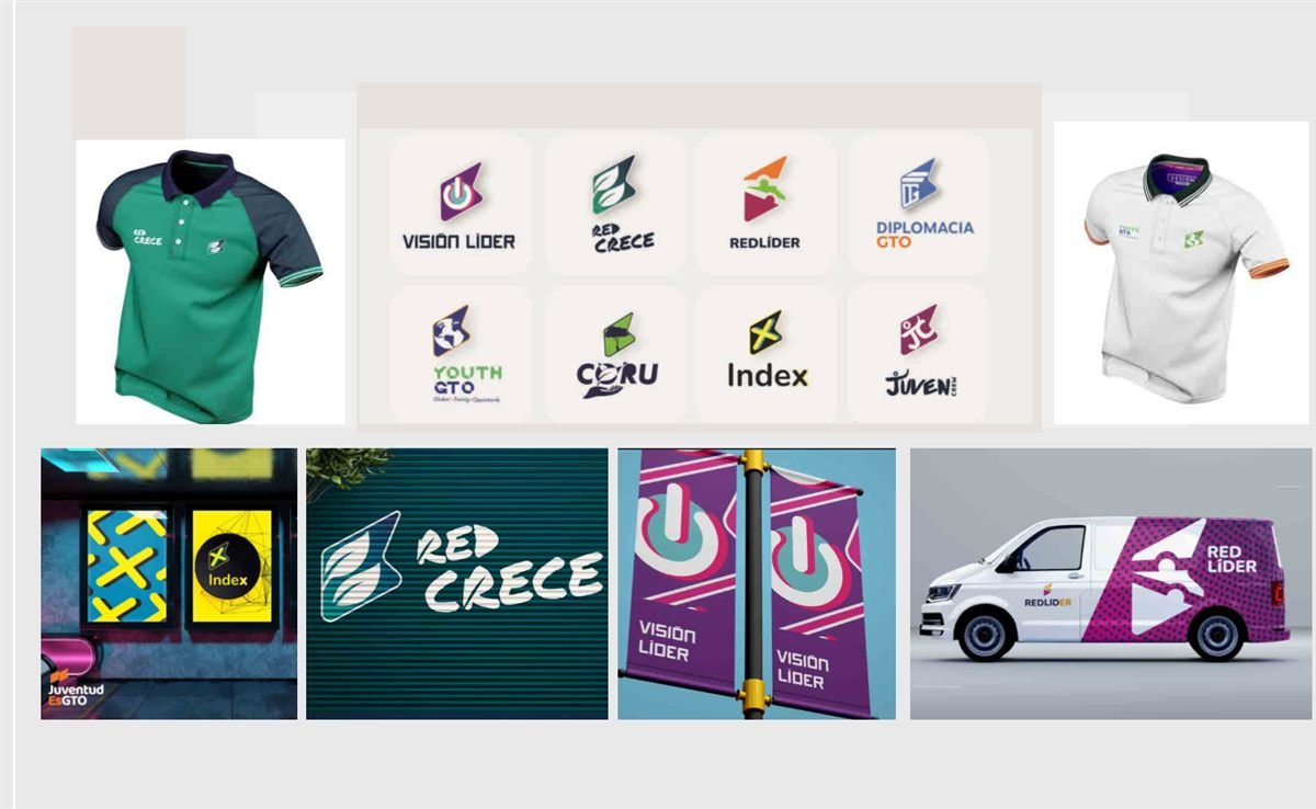 Trabajo de identidad de marca para Juventud EsGTO