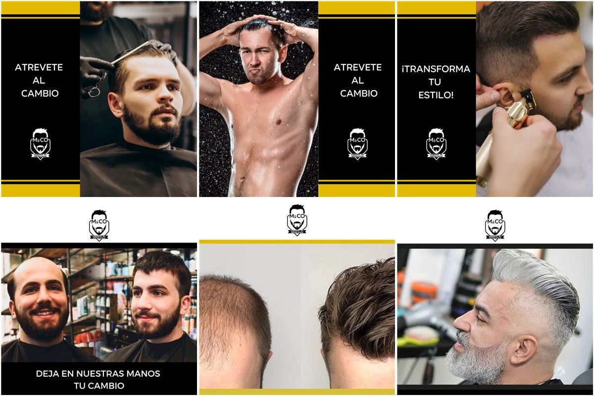 Publicaciones de redes sociales para Medellín Hair Solutions