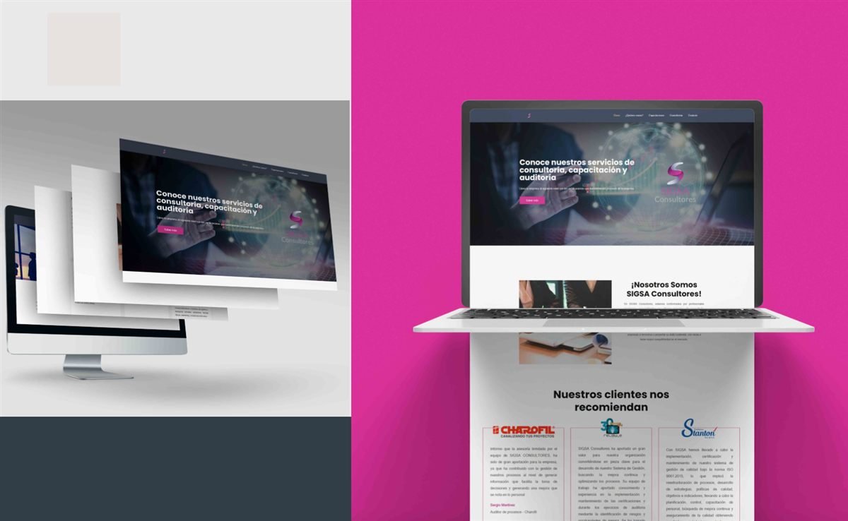 Trabajo de marca y sitio web para un despacho de consultoría